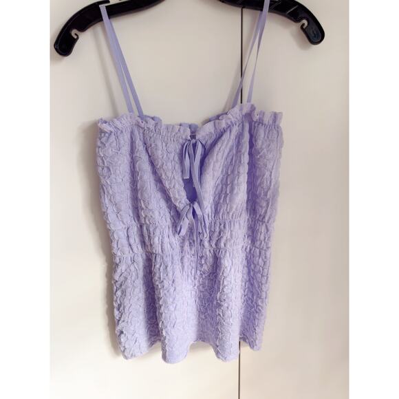 Zara Womens Lilac Tank Top Size Small Peplum - Picture 9 of 10